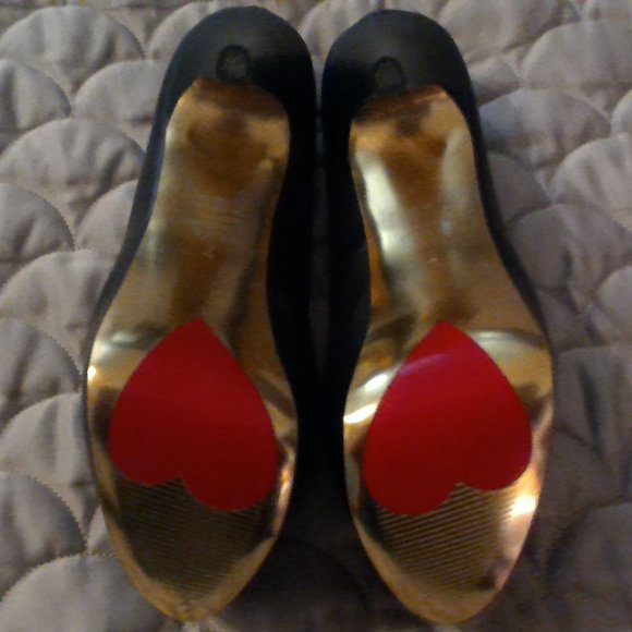 Womens Sz 7 Black Luichiny Platform Pumps - Picture 3 of 4